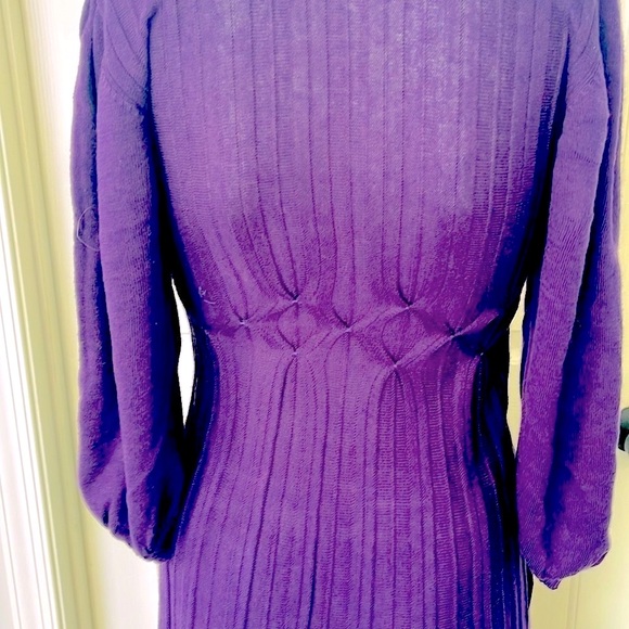 Excellent Condition Max Studio Purple Sweater Mini Dress-XS - Picture 7 of 10